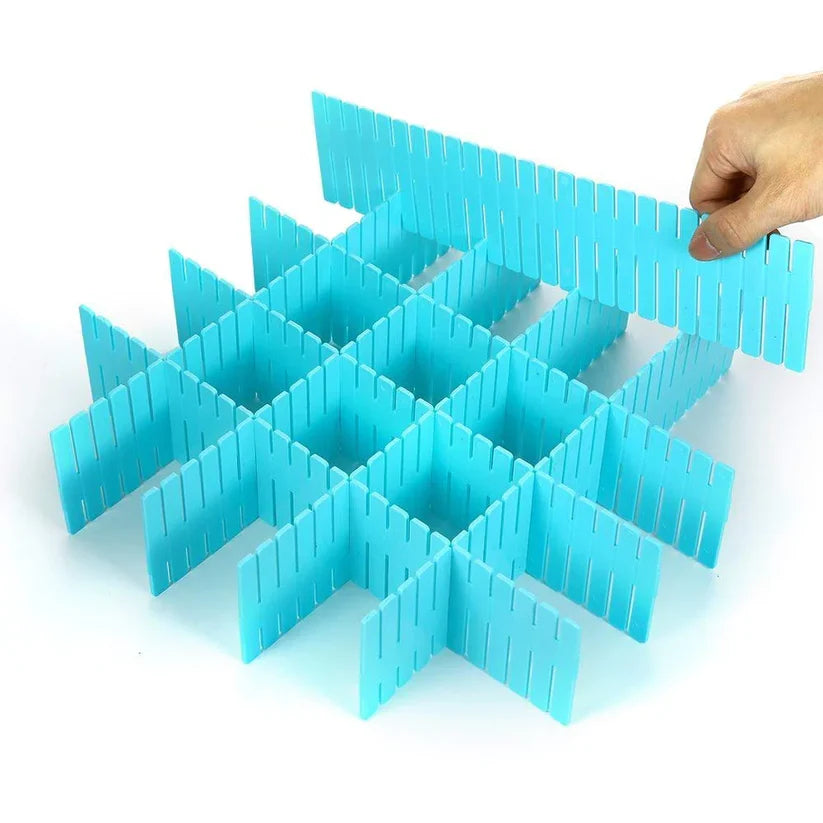 4 Pcs Set adjustable Drawer Organizer