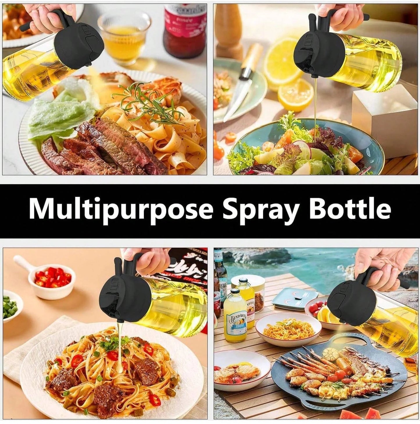 2-in-1 Refillable Oil Spray Bottle: Your Kitchen’s New Essential