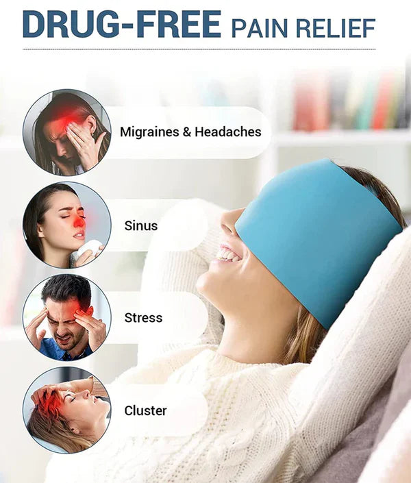 Head Massager Cap Hot Cold Therapy