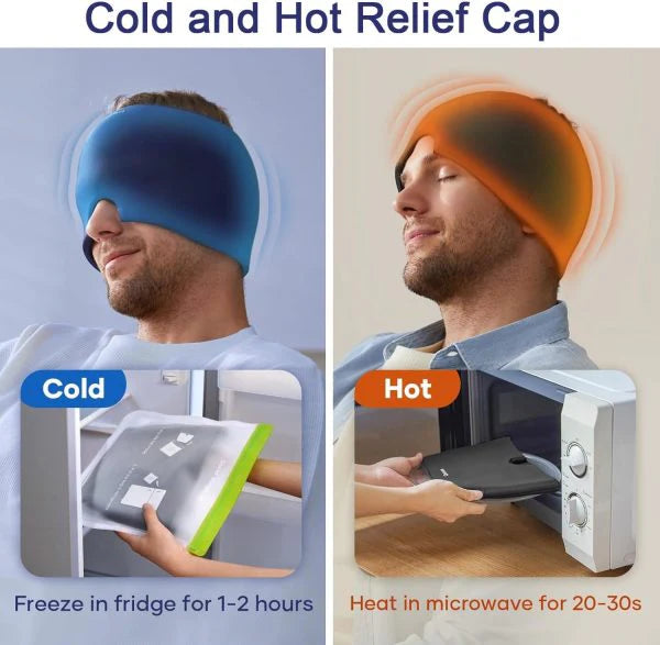 Head Massager Cap Hot Cold Therapy