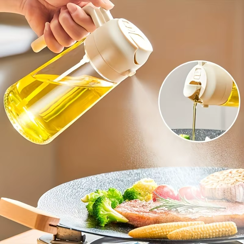 2-in-1 Refillable Oil Spray Bottle: Your Kitchen’s New Essential