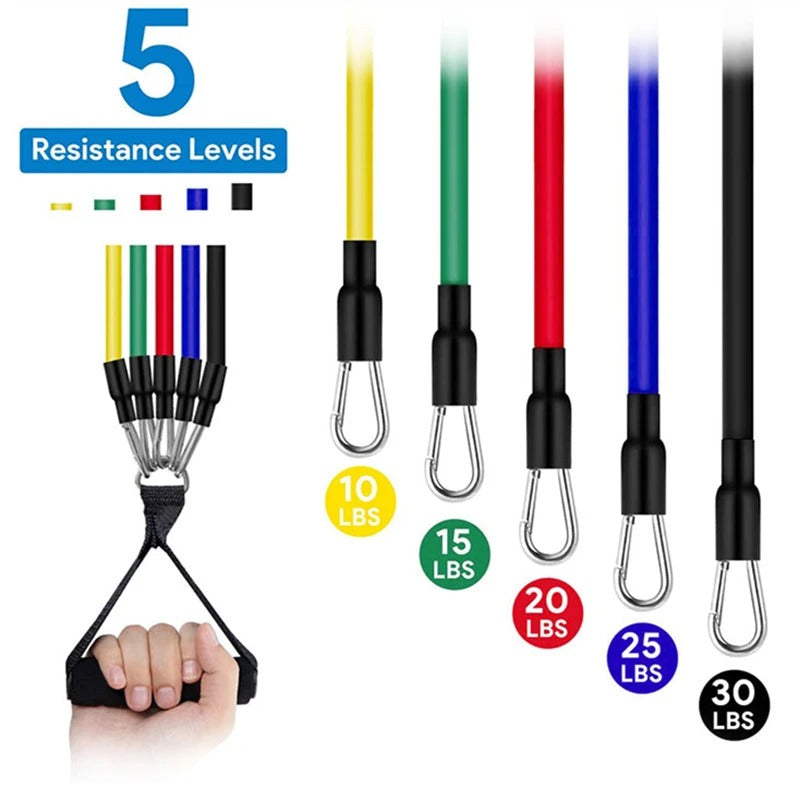11 Pcs Portable Resistance Bands