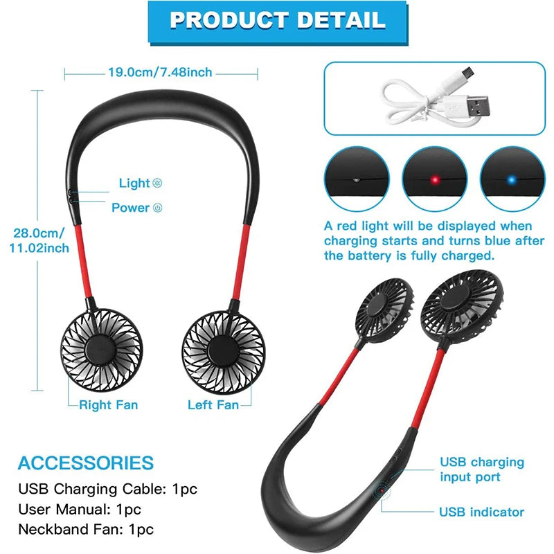 Mini Adjustable Neck Fan 360 Degree