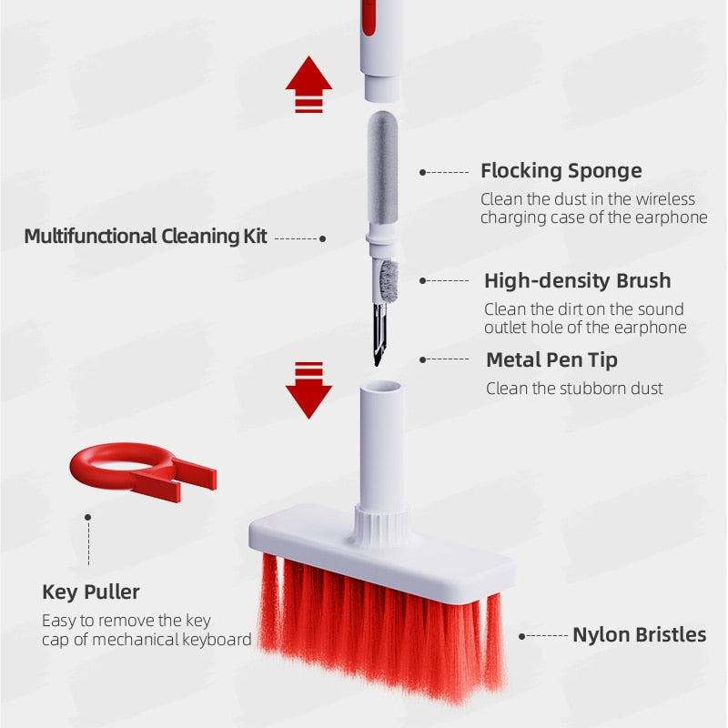 5 in 1 keyboard cleaning brush
