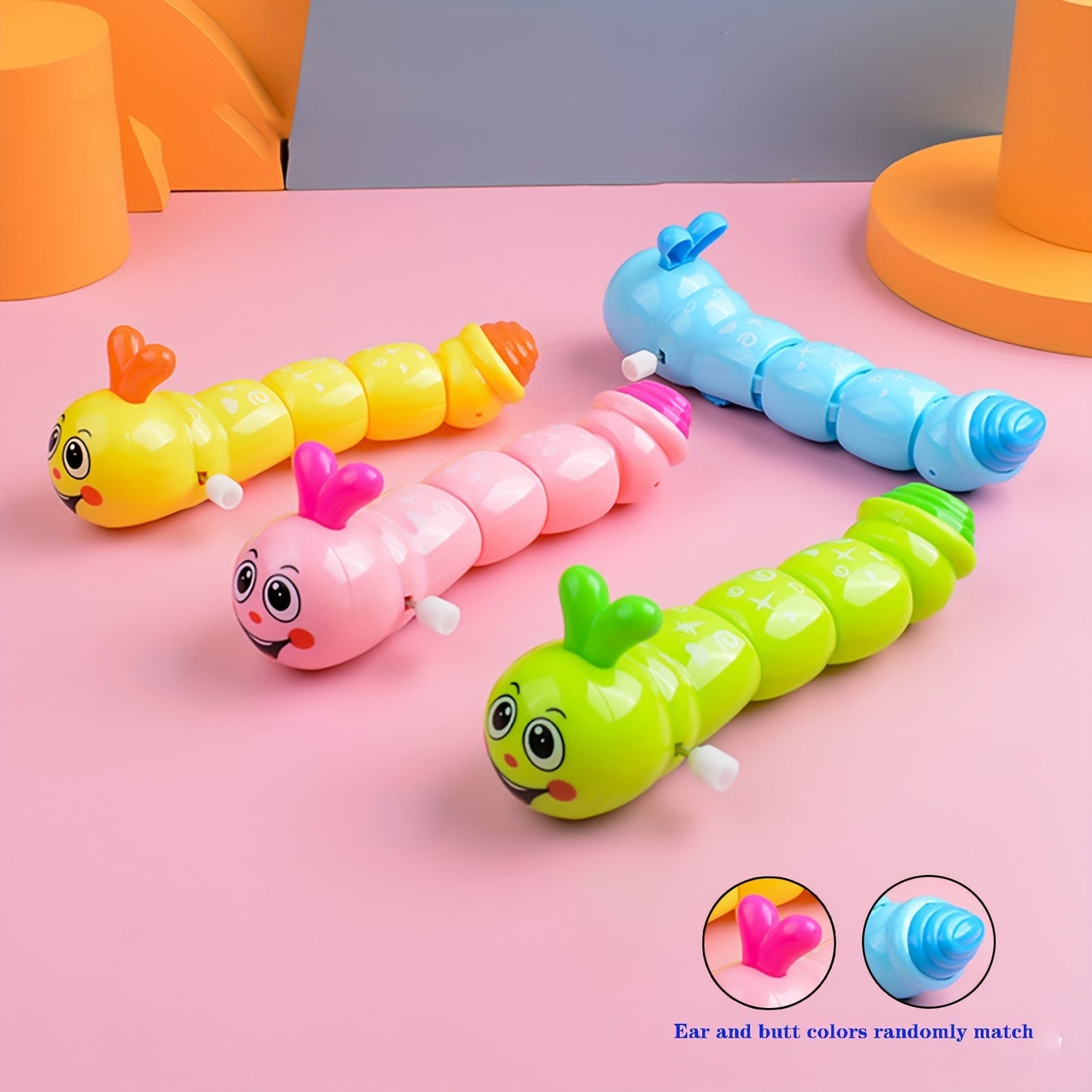 🐛Running Wind-Up Wiggle Caterpillar Toys