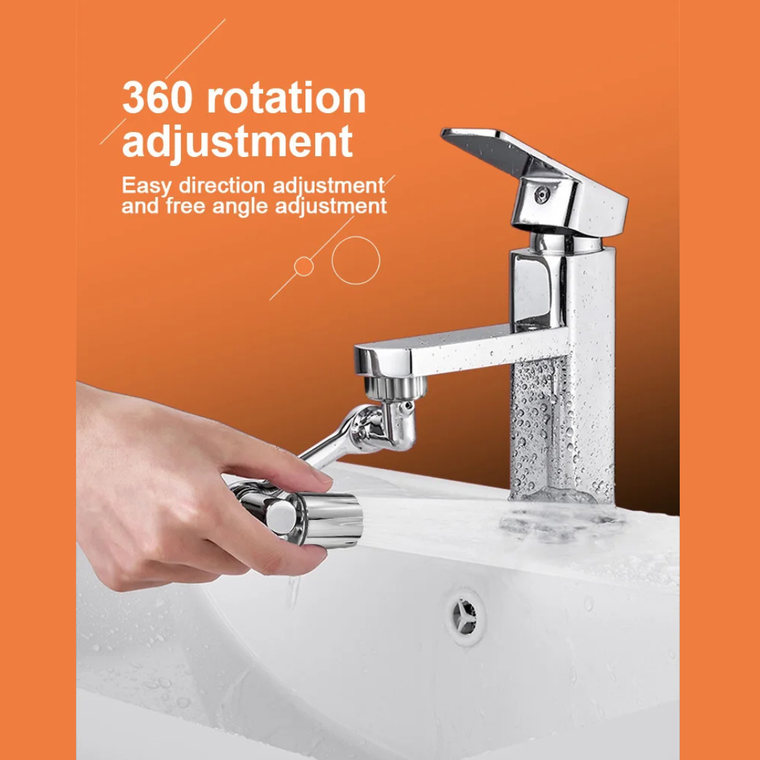 Flexible 1080° Faucet Extender – Dual Modes