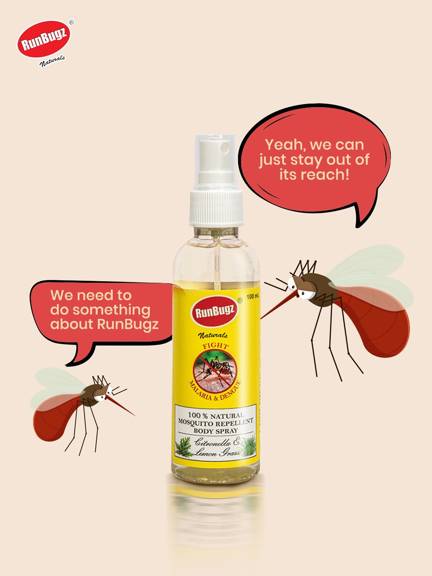 Natural Mosquito Repellent Body Spray
