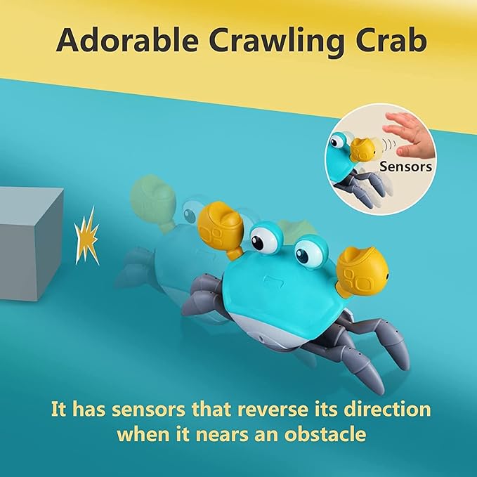 Crawling Crab Helps with Tummy Time