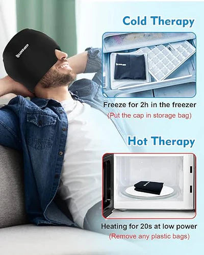 Head Massager Cap Hot Cold Therapy