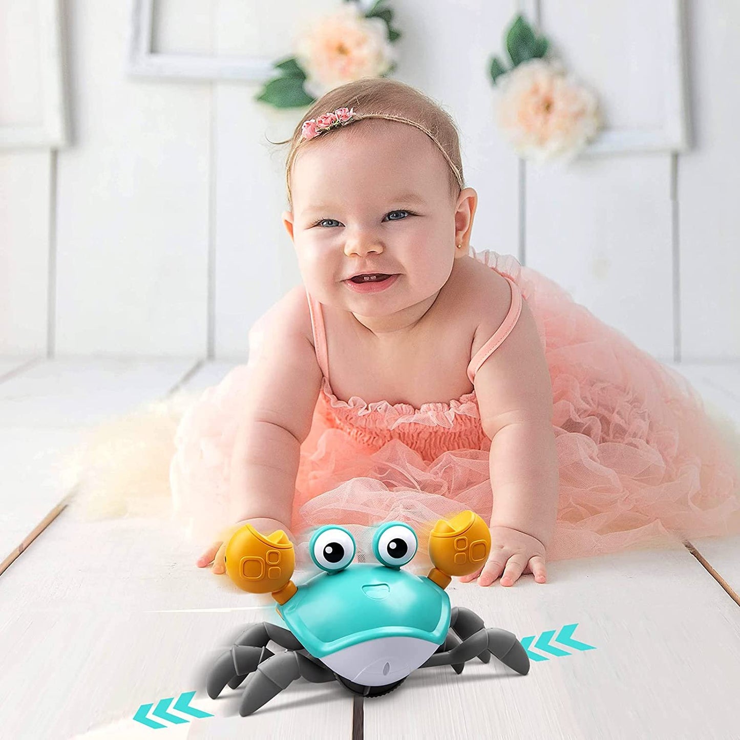 Crawling Crab Helps with Tummy Time