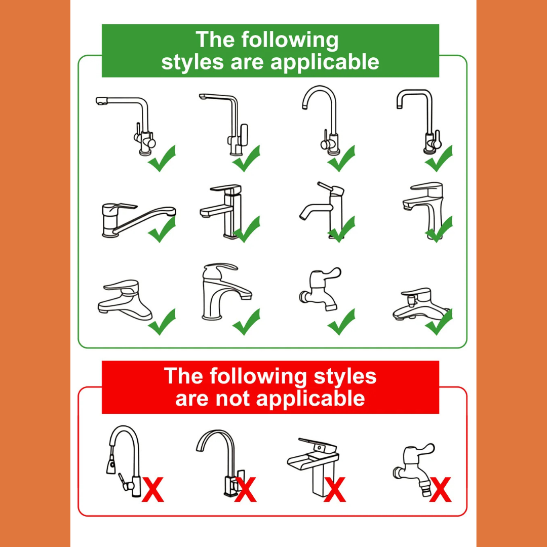 Flexible 1080° Faucet Extender – Dual Modes