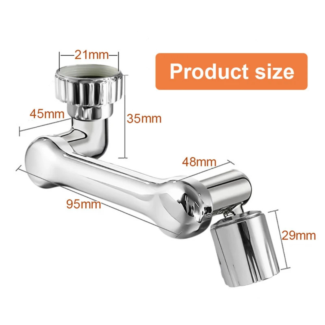 Flexible 1080° Faucet Extender – Dual Modes