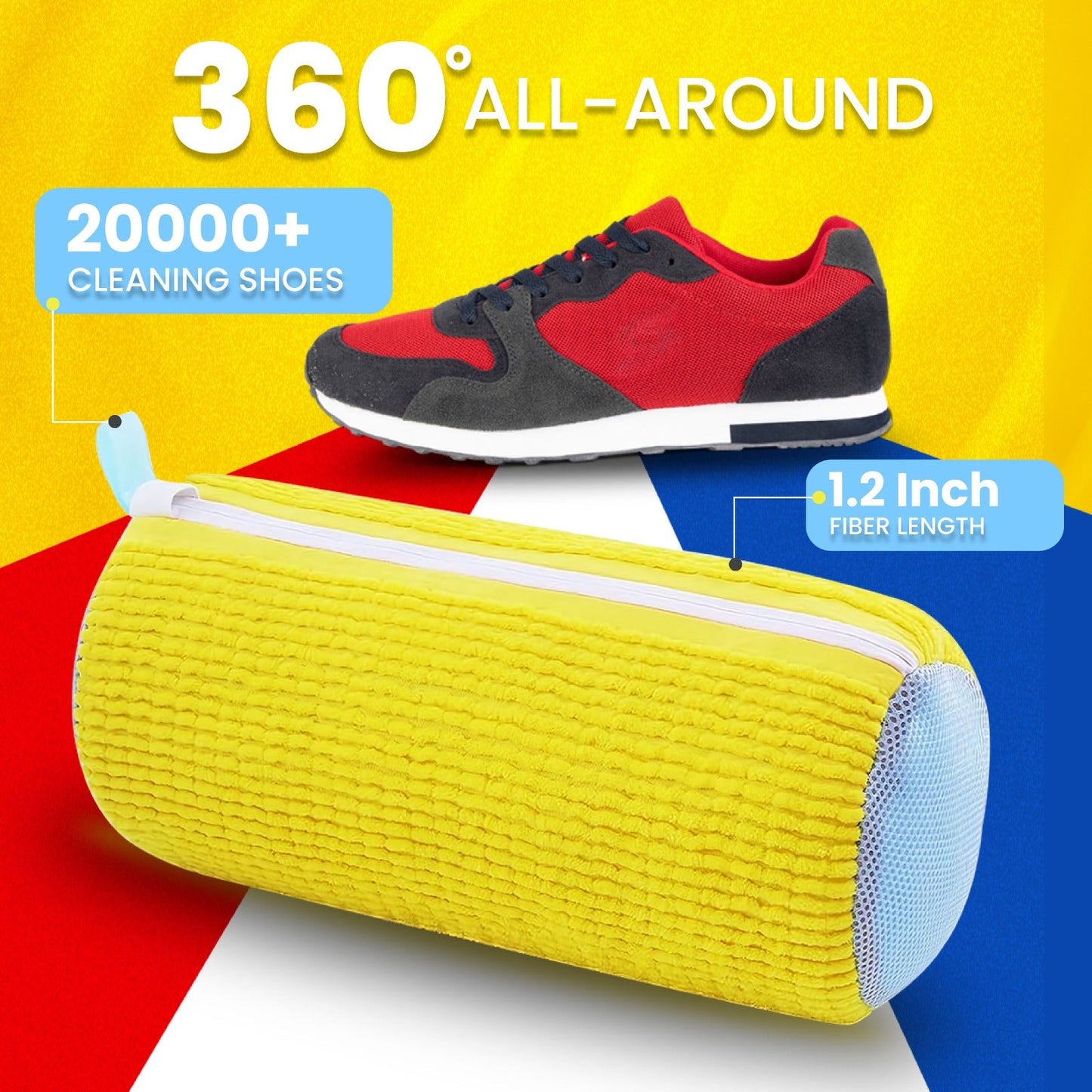 CleanKicks Shoe Washing Bag - Microfiber Cleaning Bag