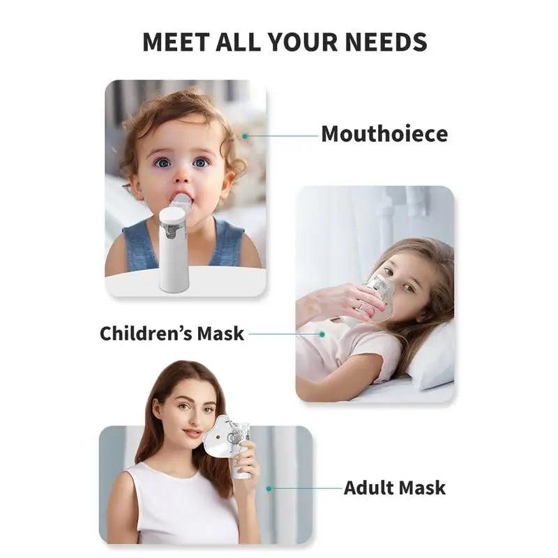 PureBreath Compact Nebulizer Safe Relief Anytime Anywhere