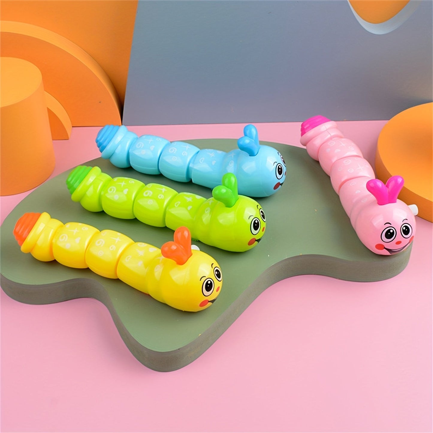 🐛Running Wind-Up Wiggle Caterpillar Toys