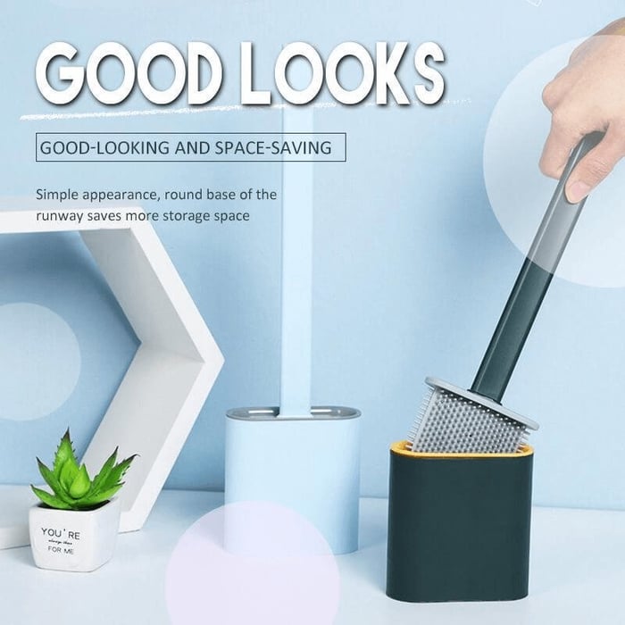 Bathroom Toilet Cleaning Brush And Holder Set