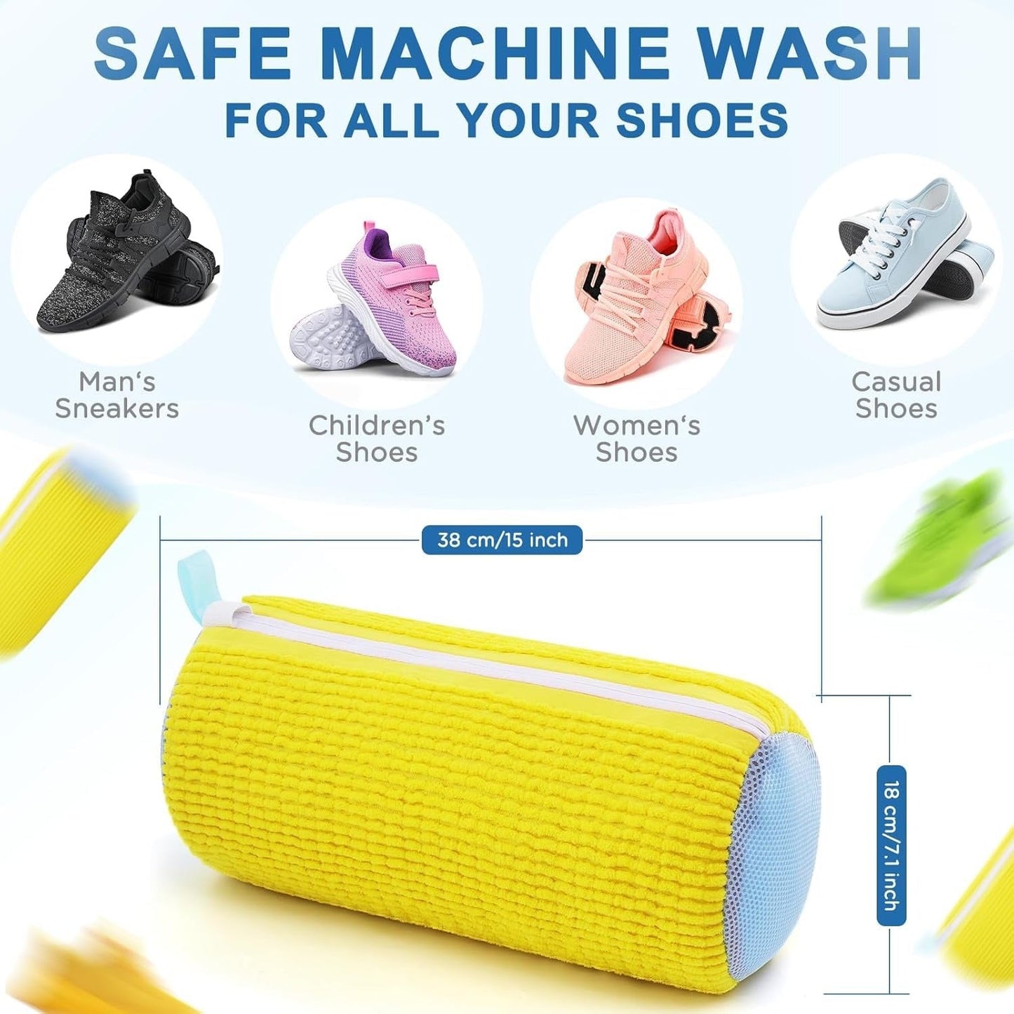 CleanKicks Shoe Washing Bag - Microfiber Cleaning Bag