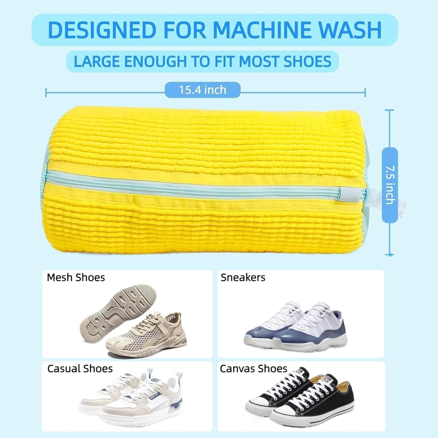 CleanKicks Shoe Washing Bag - Microfiber Cleaning Bag
