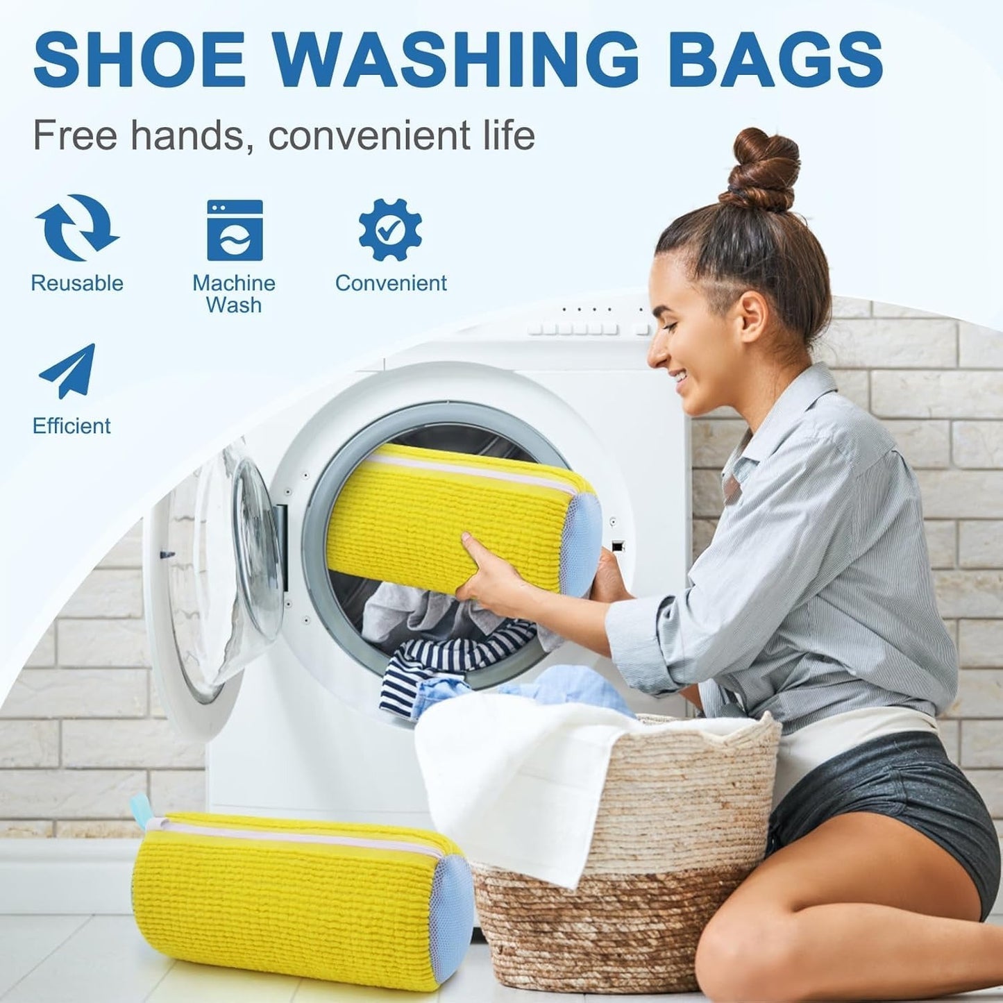 CleanKicks Shoe Washing Bag - Microfiber Cleaning Bag