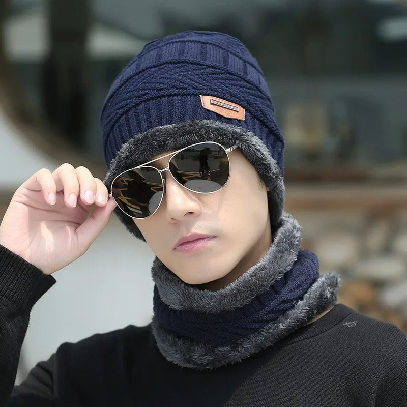 Wool Cotton Winter Neck Cover Cap For Man & Women