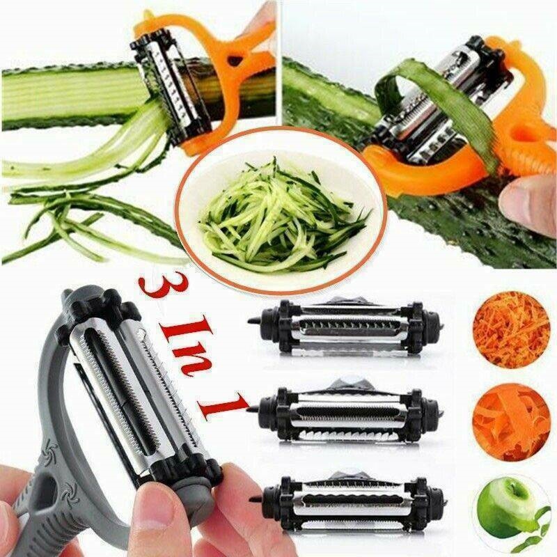 3 in 1 vegetable Fruit Peeler Multi-Functional Stainless