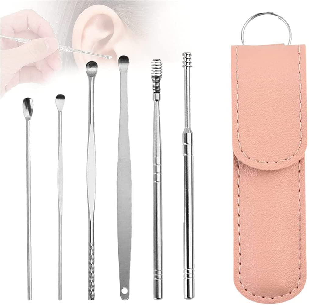 Set Ear Wax Cleaner Stainless Steel