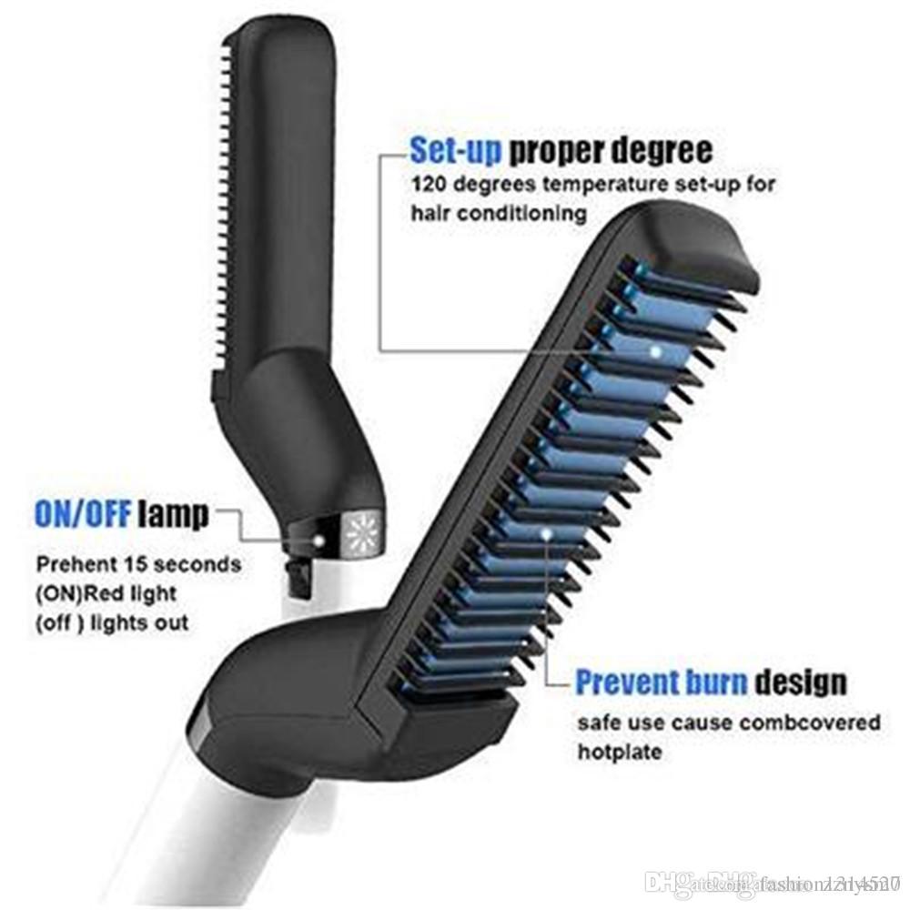 Multifunctional Hair Comb Brush Straightner Man s hammadmart.pk