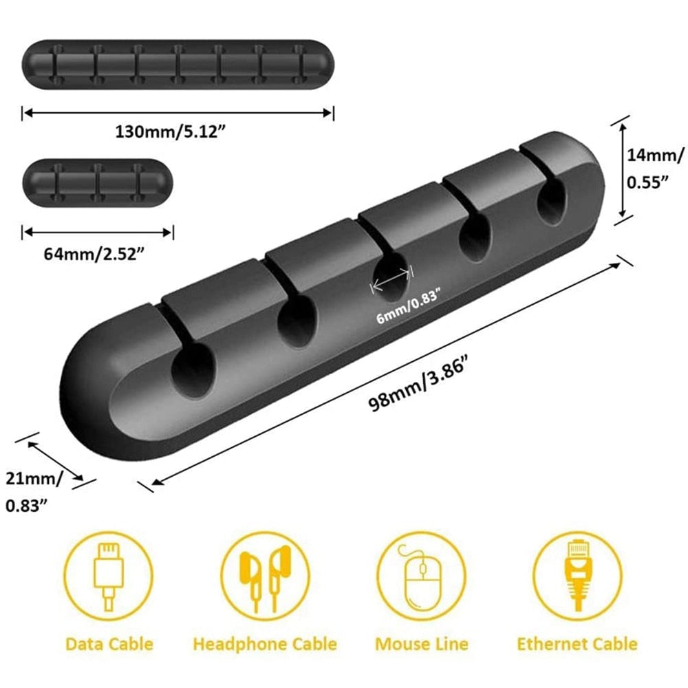 Silicone cable organizer